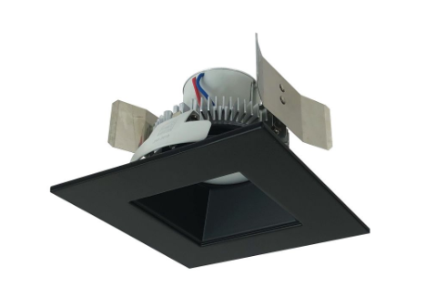 Nora Lighting NLCBC2-55627BB/A 5" Cobalt Click LED Retrofit, Square/Square Regress, Lumens 750 lm, Wattage 10W, Color Temperature 2700K, Voltage 120V, Dimming Triac/ELV , Black Finish