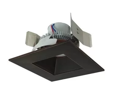 Nora Lighting NLCBC2-55627BZBZ/A 5" Cobalt Click LED Retrofit, Square/Square Regress, Lumens 750 lm, Wattage 10W, Color Temperature 2700K, Voltage 120V, Dimming Triac/ELV , Bronze Finish