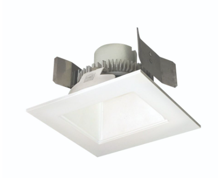 Nora Lighting NLCBC2-55627WW/A 5" Cobalt Click LED Retrofit, Square/Square Regress, Lumens 750 lm, Wattage 10W, Color Temperature 2700K, Voltage 120V, Dimming Triac/ELV , White Finish