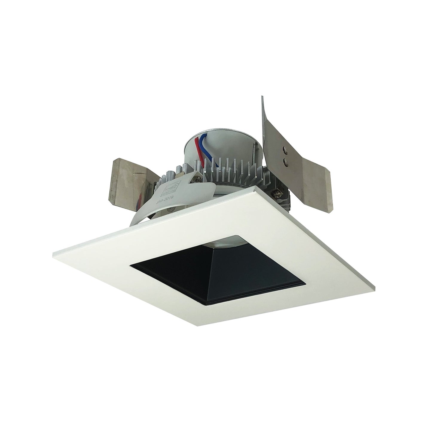 Nora Lighting NLCBC2-556TWBW/10 5" Cobalt Click Square Retrofit Reflector With Square Aperture, 1000lm, 120V, 13.5 Watt, Selectable Color Temp., Black / White
