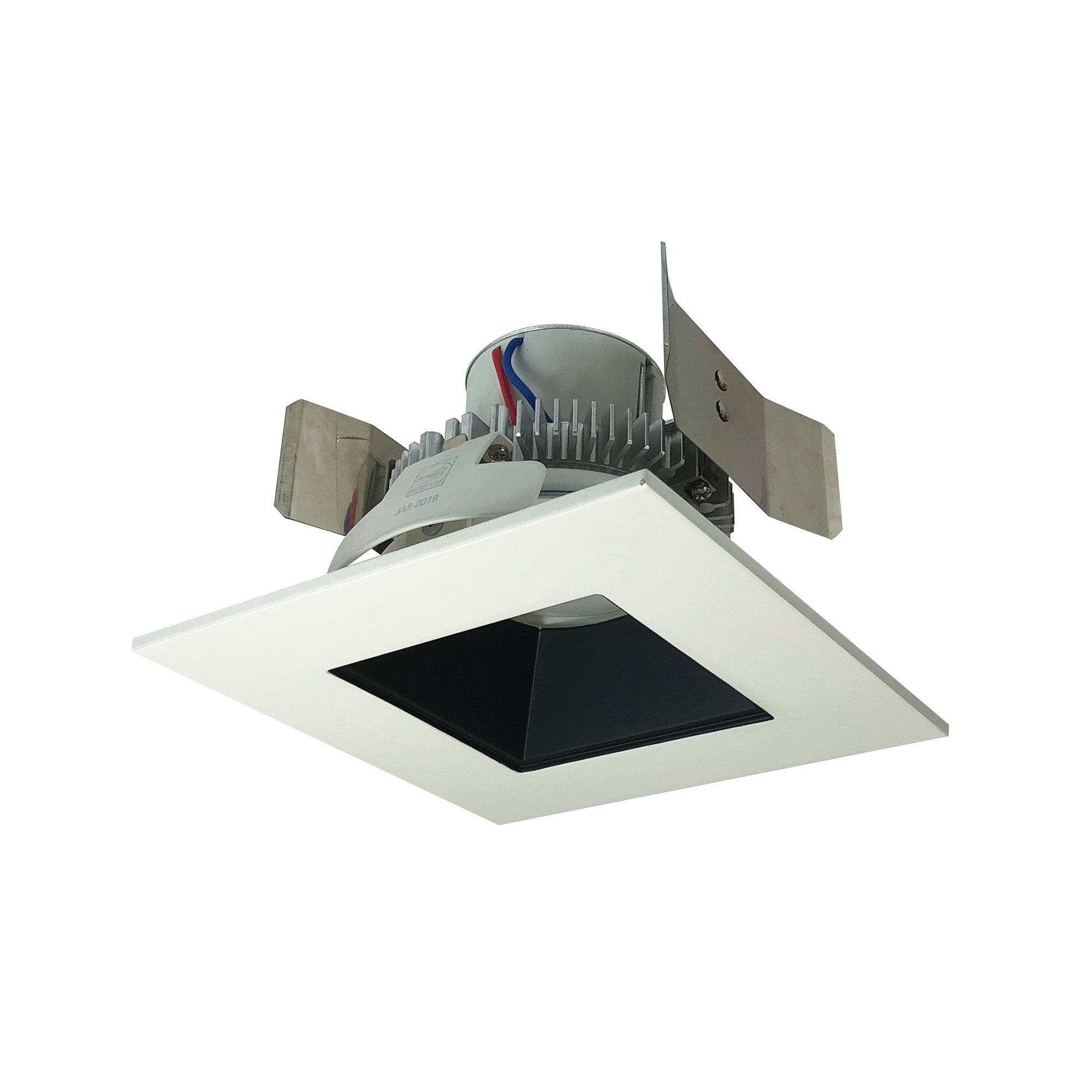 Nora Lighting NLCBC2-556TWBW/10 5" Cobalt Click Square Retrofit Reflector With Square Aperture, 1000lm, 120V, 13.5 Watt, Selectable Color Temp., Black / White