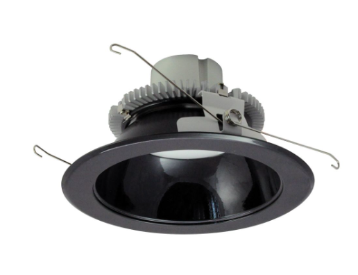 Nora Lighting NLCBC2-65135BB/10LE4EM 6" Cobalt Click LED Retrofit, Round Reflector, Lumens 1000 lm / Wattage 12W, Color Temperature 3500K, Pre-Wired for Emergency, Black/Black