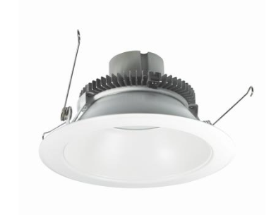 Nora Lighting NLCBC2-65135MPW/10LE4EM 6" Cobalt Click LED Retrofit, Round Reflector, Lumens 1000 lm / Wattage 12W, Color Temperature 3500K, Pre-Wired for Emergency, White Reflector/White Flange