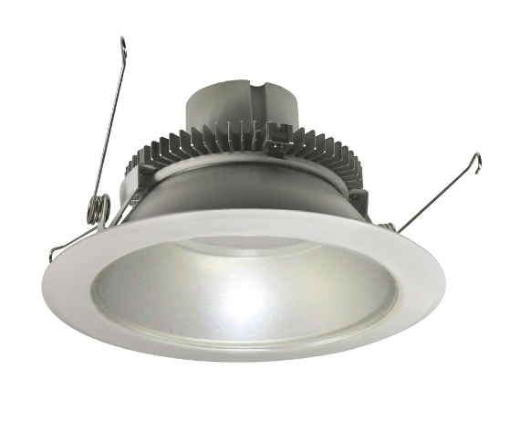 Nora Lighting NLCBC2-651CDDMPW/A 6 Inch Cobalt Click Round Retrofit Reflector – 900 lm, 12W, Comfort Dim, Diffused Clear Reflector, Bright White Flange