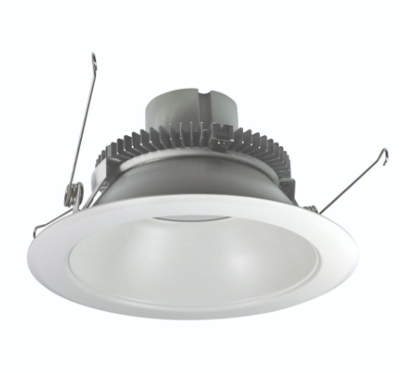 Nora Lighting NLCBC2-65140MPW/10LE4EM 6" Cobalt Click LED Retrofit, Round Reflector, Lumens 1000 lm / Wattage 12W, Color Temperature 4000K, Pre-Wired for Emergency, White Reflector/White Flange