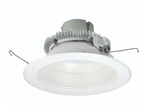 Nora Lighting NLCBC2-65240WW/10LE4EM 6" Cobalt Click LED Retrofit, Baffle, Lumens 1000 lm / Wattage 12W, Color Temperature 4000K, Pre-Wired for Emergency, White Baffle / White Flange