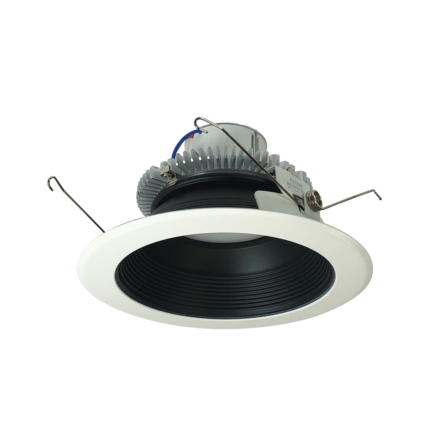 Nora Lighting NLCBC2-652TWBW/10 6" Cobalt Click Round Retrofit Baffle, 1000 Lumens, 13W, Selectable CCT, 90 CRI, Black / White