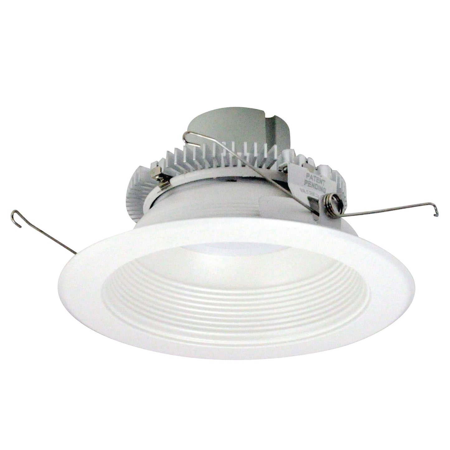 Nora Lighting  NLCBC2-65230WW/10LE4EM 6" Cobalt Click Round Retrofit Baffle - CCT: 3000K - Flange Finish: Warm White - Reflector Finish: Warm White