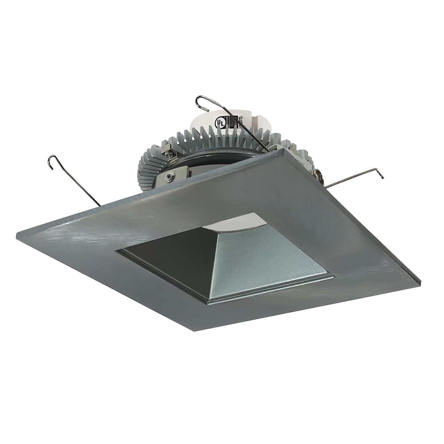 NORA Lighting NLCBC2-656TWNN/10 6" Cobalt Click Square Retrofit Reflector with Square Aperture, 1000lm / 13.5W, Selectable CCT, Natural Metal