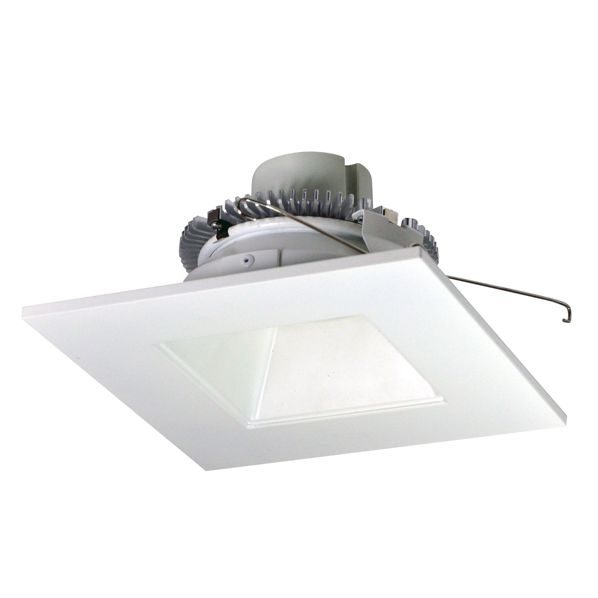 Nora Lighting NLCBC2-656TWPW/10 6" Cobalt Click Square Retrofit Reflector with Square Aperture, 1000 Lumens, 13W, Selectable CCT, 90 CRI, Pewter / White