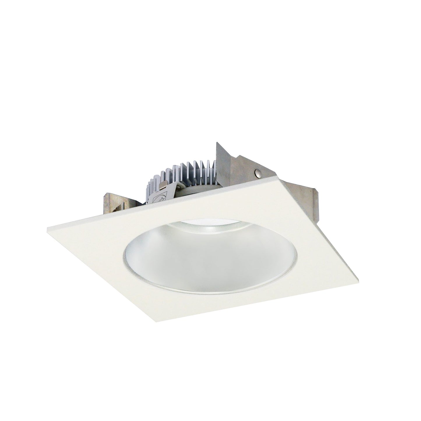 Nora Lighting NLCBS-4531230HZW 4" Cobalt Shallow High Lumen LED Trim - Square/Round Reflector - CCT: 3000K - 1250lm - Finish: Haze / White