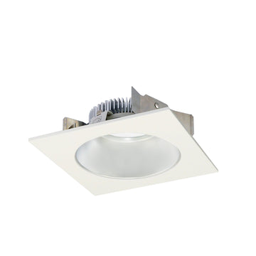 Nora Lighting NLCBS-4531230HZW 4" Cobalt Shallow High Lumen LED Trim - Square/Round Reflector - CCT: 3000K - 1250lm - Finish: Haze / White