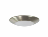 Nora Lighting NLOPAC-R4509T2430NM 4" AC Opal LED Surface Mount - 10.5W - 3000K - 700lm - Natural Metal - 120V