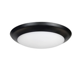 Nora Lighting NLOPAC2-R6509T2440B 6" AC Opal LED Surface Mount - 16.5W - 4000K - 1100lm - Black - 120V