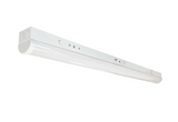 Nora Lighting NLSTR-4L1334W/EMMS 48" LED Tunable Strip Light, 3300lm / 24W, Selectable CCT (30/35/40K), White finish, 120-277V input; 0-10V Dimming w/ Integral Motion Sensor & Emergency