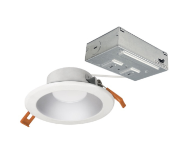 Nora Lighting NLTH-41TW-HZMPW 4" Theia LED Downlight - CCT Selectable - 950lm / 10W - 120V - Haze / Matte Powder White Finish