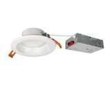 Nora Lighting NLTH-41TW-MPWLE4 4" Theia LED Downlight - CCT Selectable - 950lm / 10W - 120-277V - Matte Powder White Finish