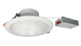 Nora Lighting NLTH-81TW-MPWLE4 - Recessed - 8 Inch Theia LED Downlight with Selectable CCT, 120-277V 0-10V, Matte Powder White Finish