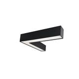 Nora Lighting NLUD-L334B/OS "L" Shaped L-Line LED Indirect/Direct, Selectable CCT (3000K/3500K/4000K) - Wattage 30W - 3781lm Lumens - Black With Motion Sensor