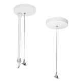 Nora Lighting NLUD-PCCW/6W 8' Pendant & Power Mounting Kit for L-Line Indirect / Direct, Wired For EM, White