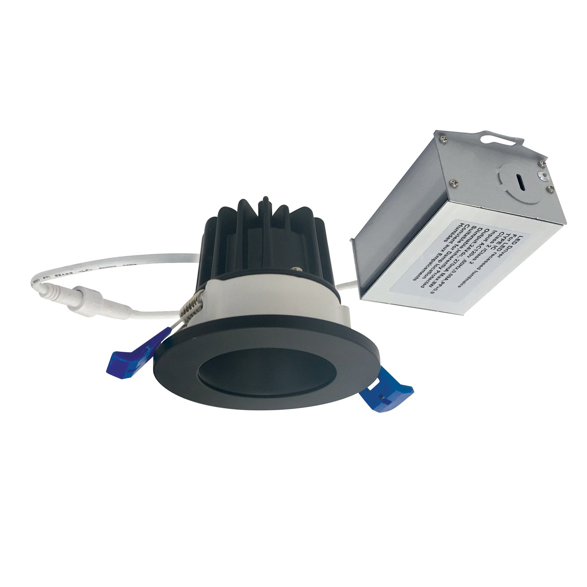 Nora Lighting NM2-2RDC8540BB 2" M2 Round LED Downlight, Wet Listed - 10 Watt - 850lm Lumens - 4000K Color Temp -  Black