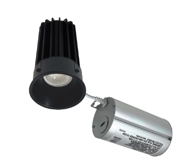 Nora Lighting NM2-2RTLDC8540BB 2" M2 Round Trimless LED Downlight, Lumens 850 lm, Color Temperature 4000K, Matte Black Finish