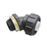 Arlington NMLT4575BL 3/4" PVC Liquid Tight 45 Degree Non-Metallic Connector, Black