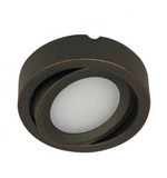 Nora Lighting NMP2-A30BZ 24V Adjustable Josh LED Puck Light, 3.5W, 300 Lumens, 3000K, Bronze Finish