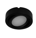 Nora Lighting NMP2-A35B 24V Adjustable Josh LED Puck Light, 3.5W, 300 Lumens, 3500K, Black Finish