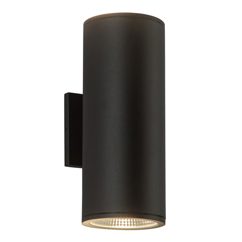 Kuzco Lighting EW265212-BK Nordic 12-in (5-in Dia.) Exterior Wall  Light CCT: 3000K -  Finish: Black