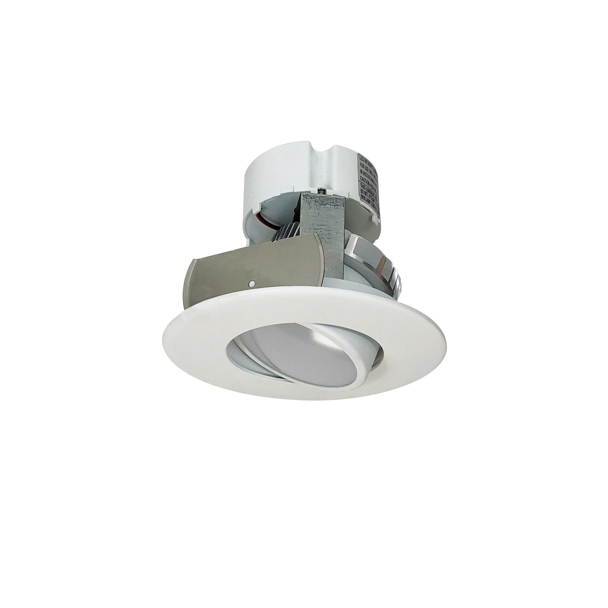 Nora Lighting NOX-43440WW 4" Onyx LED Adjustable Retrofit Downlight - CCT: 4000K - Lumens: 700lm - Finish: White