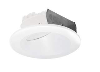 Nora Lighting NOXAC-4RWTWWW 4" AC Onyx Round Wall Wash LED Retrofit, Wattage 11W, Selectable CCT, White Finish