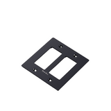 Buster + Punch NPL-023063 US 2 Gang Metal Wall Plate - Black