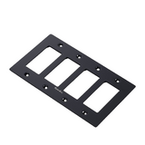 Buster + Punch NPL-023069 US 4 Gang Metal Wall Plate - Black