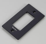 Buster + Punch NPL-053060 1 Gang Metal Wall Plate, Black Finish