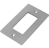 Buster + Punch NPL-07292 1 Gang Metal Wall Plate, Steel Finish