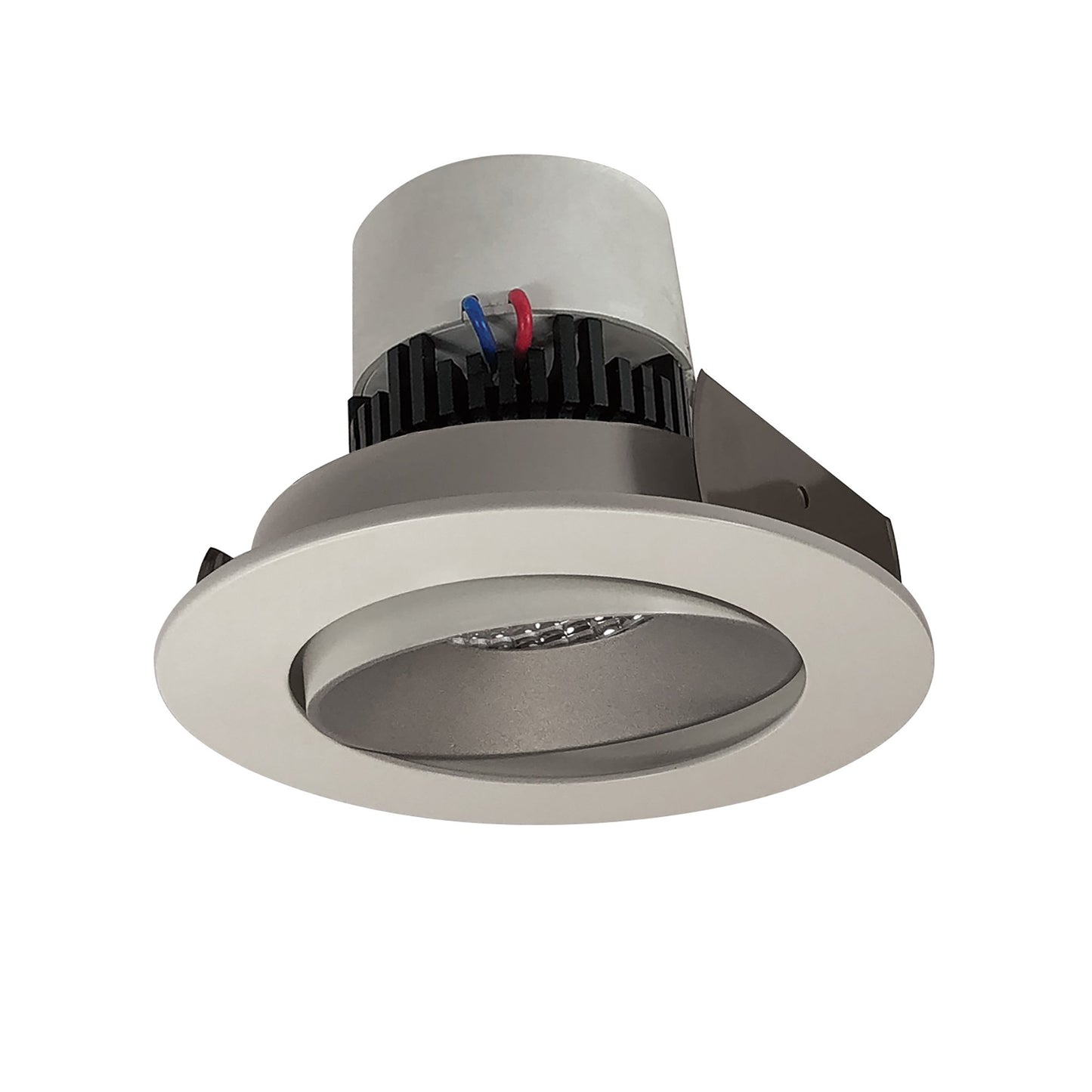 Nora Lighting NPRLV-4RC27XHW 4" Pearl 120V LED Round Adjustable Cone Retrofit, 12 Watt, 1250lm Lumens, 2700K CCT, 90+ CRI, Haze Reflector White Flange