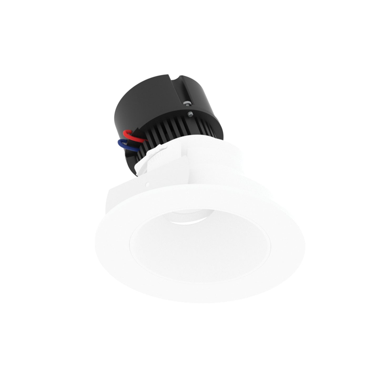 Nora Lighting NPR-4RSLACDXMPW 4" Pearl 120V LED Round Adjustable Slot Retrofit - 600 lm - CCT: Comfort Dim - 10W- Reflector Finish: Matte Powder White - Flange Finish - Matte Powder White