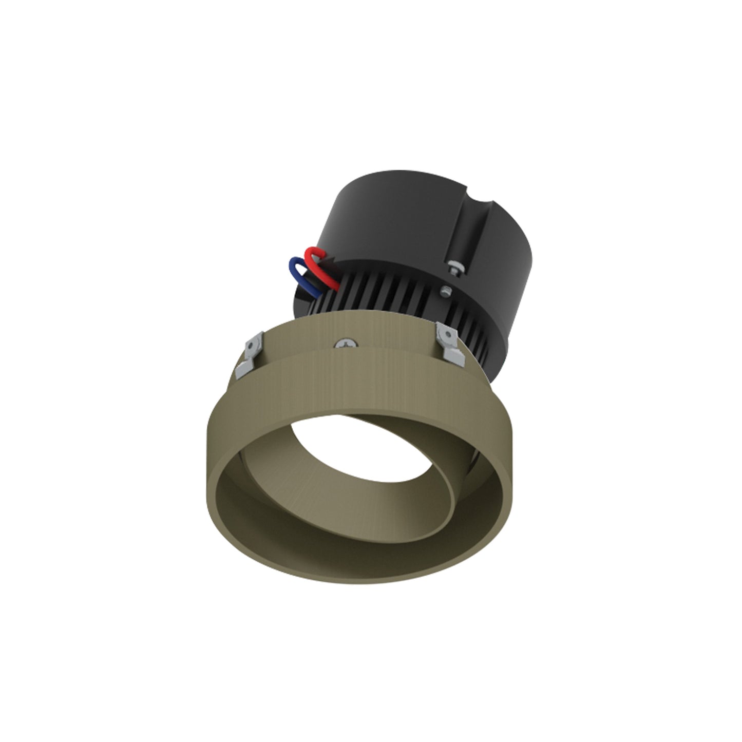 Nora Lighting NPR-4RTLA27XCH 4" Pearl 120V LED Round Trim less Adjustable Retrofit - 1150 lm - CCT: 2700K - 10W- Reflector Finish: Champagne Haze - Adjustable Finish - Champagne Haze