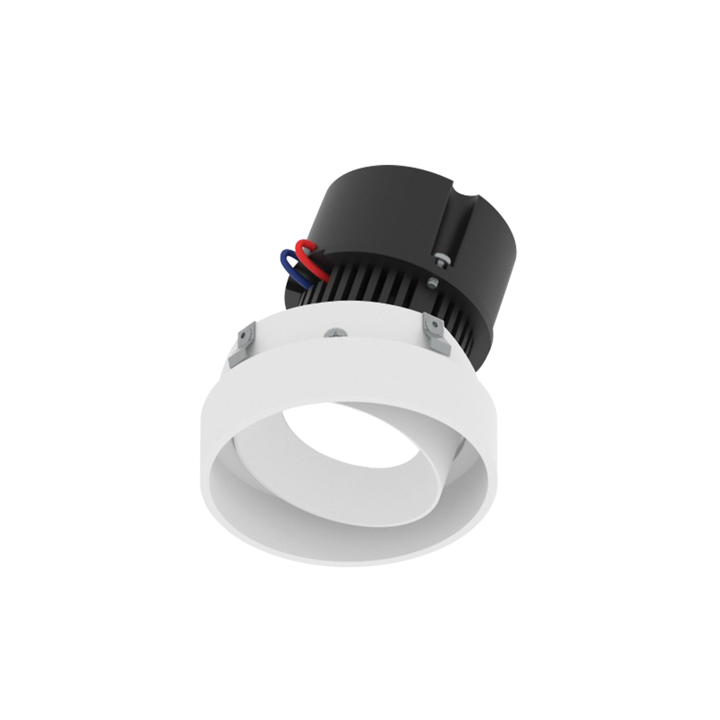 Nora Lighting NPR-4RTLA27XWW 4" Pearl LED Round Trimless Adjustable Retrofit Downlight - Lumens: 1250lm - CCT: 2700K - Finish: Warm White Adjustable / Warm White Reflector