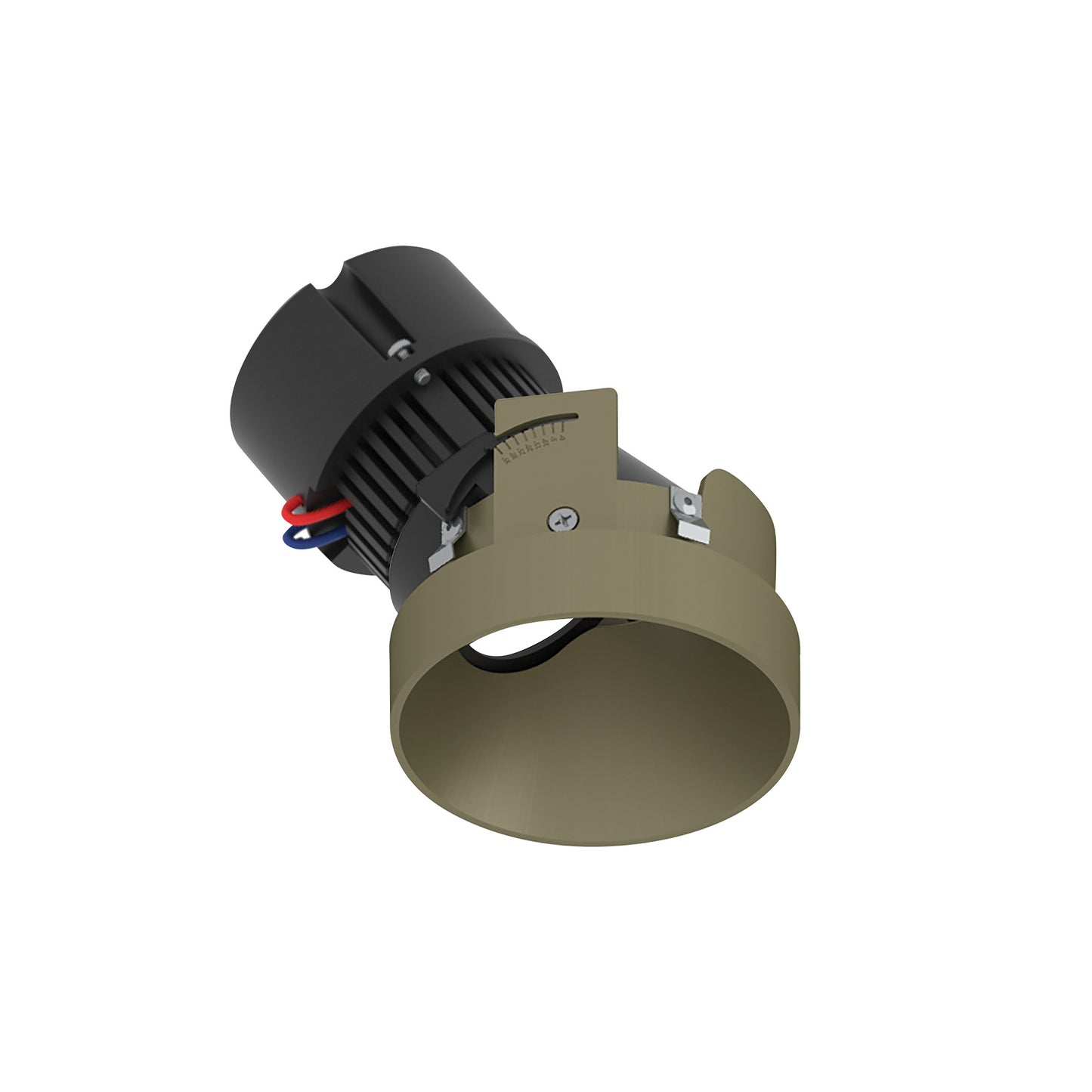 Nora Lighting NPR-4RTSLACDXCH 4" Pearl LED Round Trim less Adjustable Slot Retrofit - CCT: Comfort Dim - 10W-  Finish - Champagne Haze
