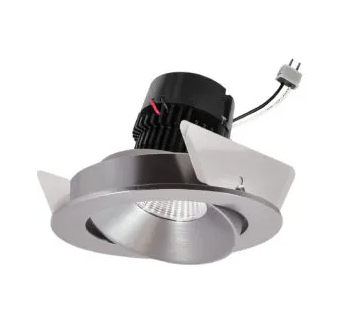 NORA Lighting NPRLV-4RC40XNN 4" Pearl Low Voltage LED Round Adjustable Cone Retrofit, Lumens / Wattage 1200lm / 11W, Color Temperature 4000K, Natural Metal Reflector / Natural Metal Flange