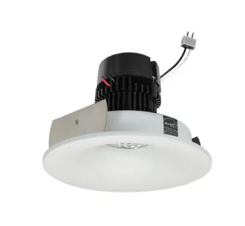 NORA Lighting NPRLV-4RNB35XMPW 4" Pearl Low Voltage LED Round Bullnose Retrofit, Lumens / Wattage 1200lm / 11W, Color Temperature 3500K, Matte Powder White Finish