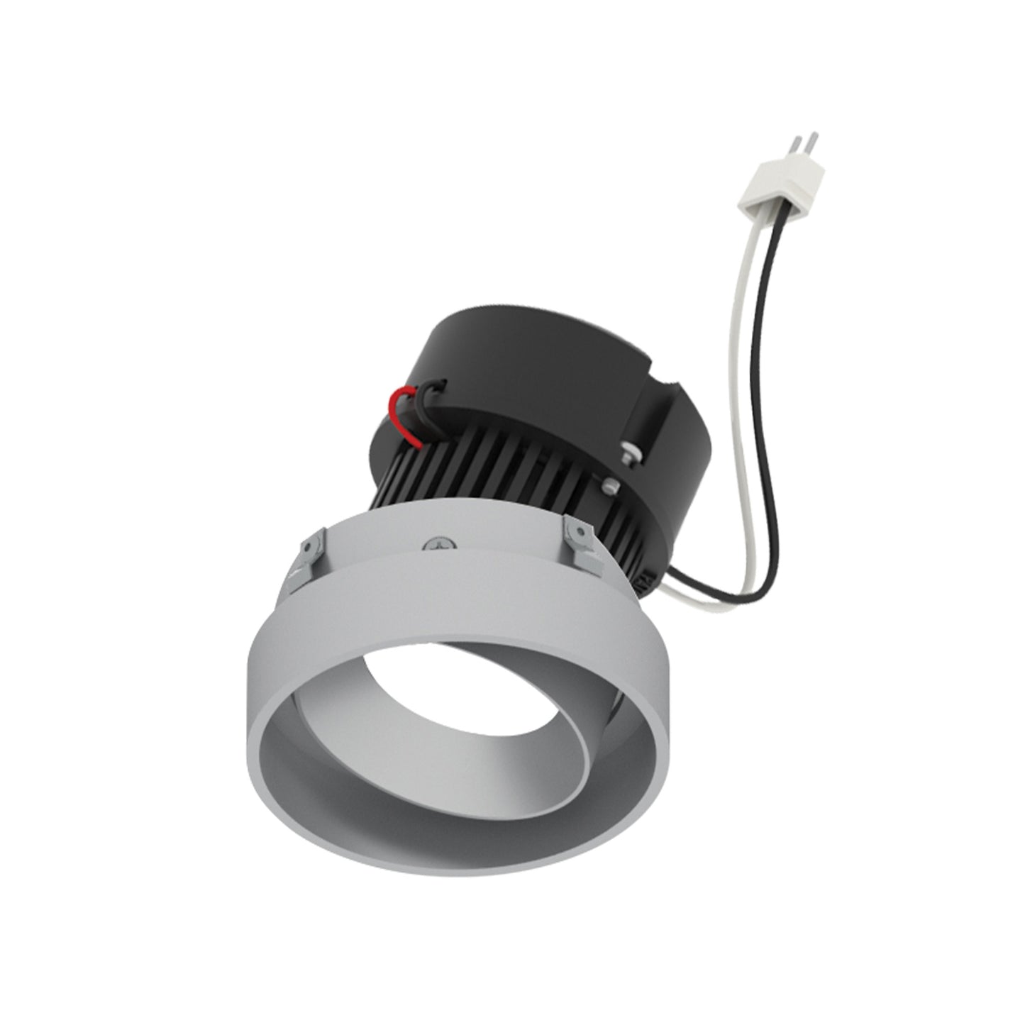 Nora Lighting NPRLV-4RTLA40XHZ 4" Pearl LED Round Trimless Adjustable Retrofit Downlight - Lumens: 1250lm - CCT: 4000K - Finish: Haze Adjustable / Haze Reflector