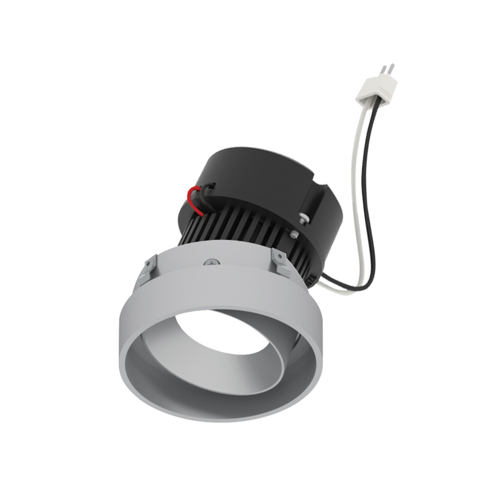 Nora Lighting NPRLV-4RTLA40XHZ 4" Pearl LED Round Trimless Adjustable Retrofit Downlight - Lumens: 1250lm - CCT: 4000K - Finish: Haze Adjustable / Haze Reflector