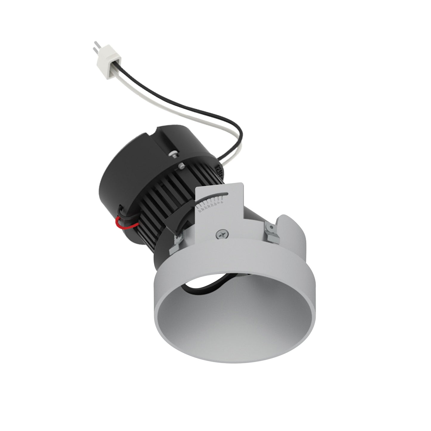 Nora Lighting NPRLV-4RTSLA35XHZ 4" Pearl 12V LED Round Trimless Adjustable Slot Retrofit - CCT: 3500K - Lumens: 1050 - Finish: Haze