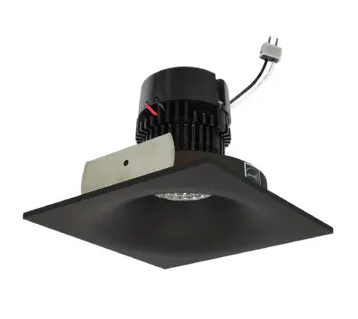 NORA Lighting NPRLV-4SNB40XBZ 4" Pearl Low Voltage LED Square Bullnose Retrofit, 1200lm / 11W, Color Temperature 4000K, Bronze Finish