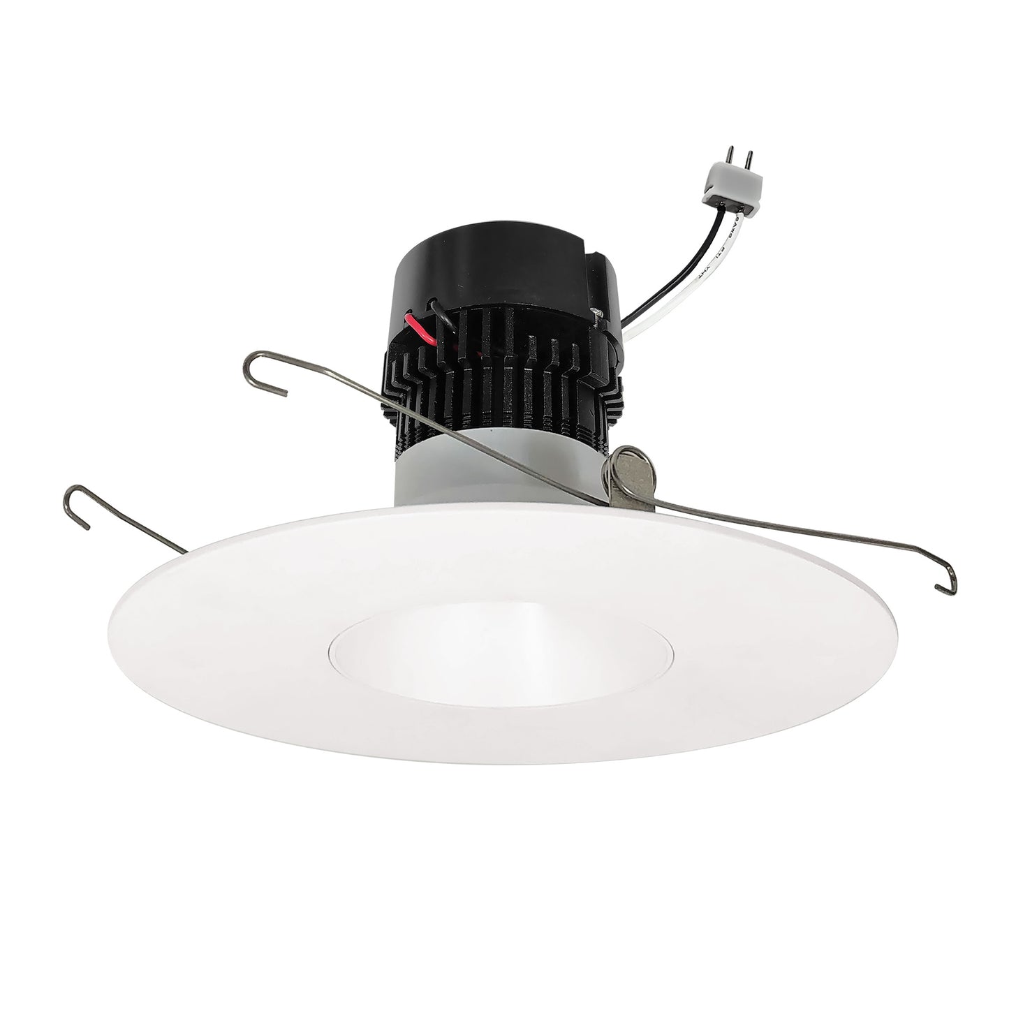Nora Lighting NPRLV-56RNDC30XWW 5"/6" Pearl 12V LED Round Retrofit Reflector, 1150lm, 11W, 3000K, 90+ CRI, White Reflector White Flange