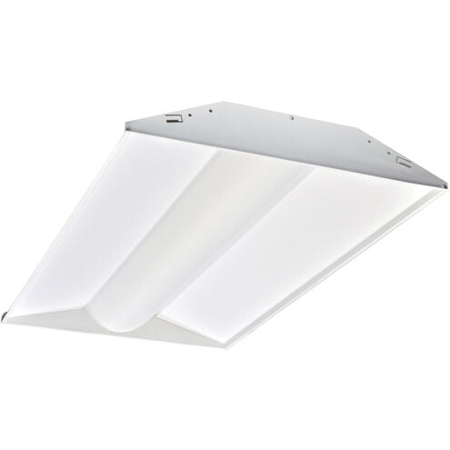 NORA Lighting NPTCB-E24/50W 24 inch Center Basket Troffer LED Panel Light Ceiling Light, Color Temperature 5000K, White Finish