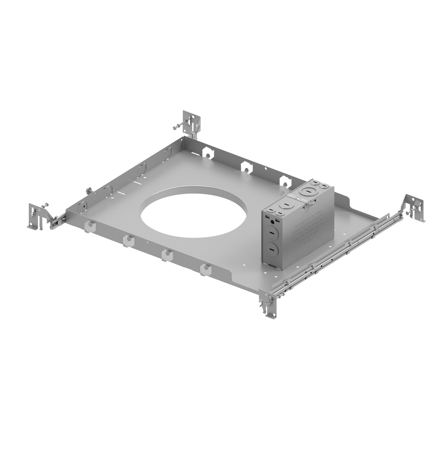 Nora Lighting NQZ2-6R-F New Construction Frame-in with Junction Box and Collar for 6" Can-less Downlights